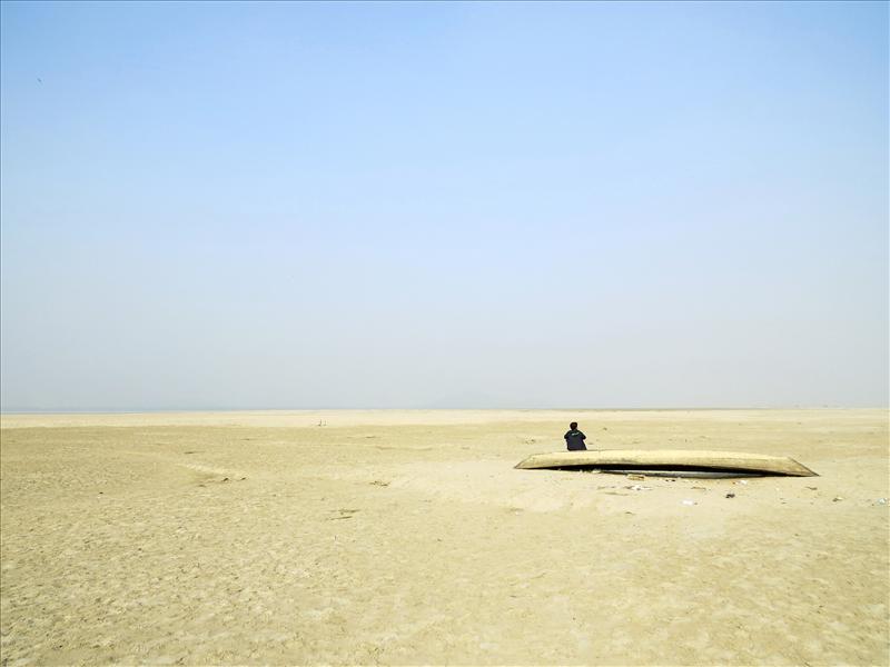 The Loner by the White Sands of Brahmaputra